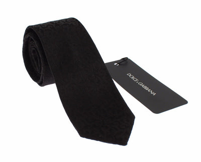 Mens Green Brown Paisley Silk Classic Neck Tie