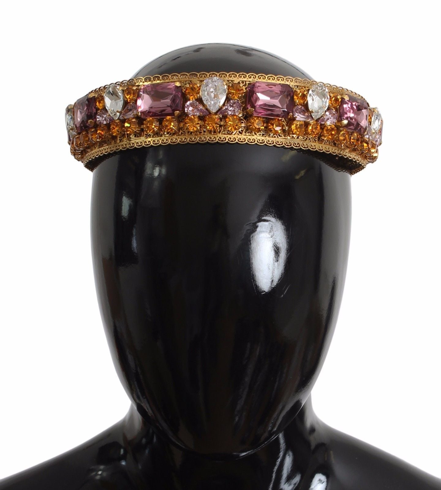 Crown Gold-plated Crystal Sicily GEMME Tiara Headband
