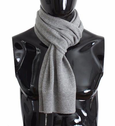 Gray Cashmere Mens Scarf