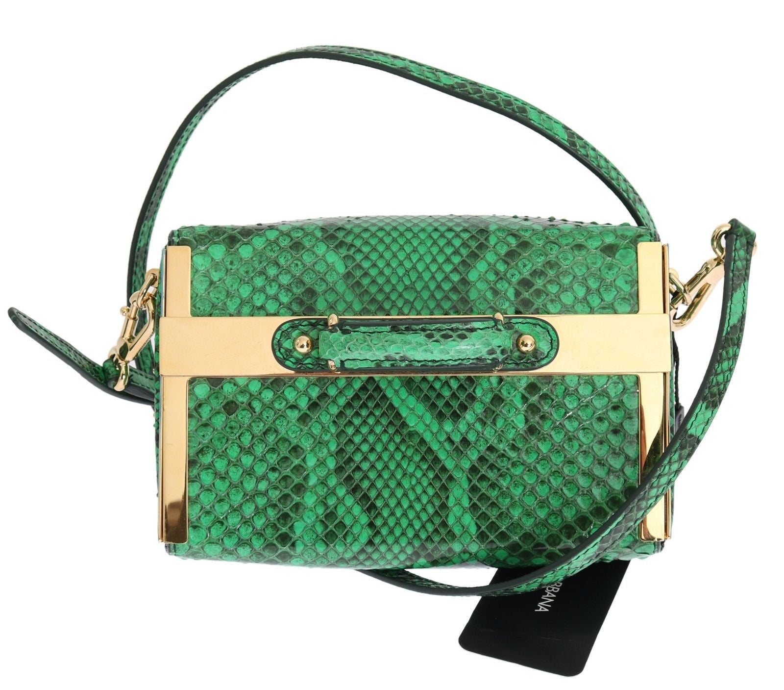 Purse GILDA Green Python Snakeskin Shoulder Handbag