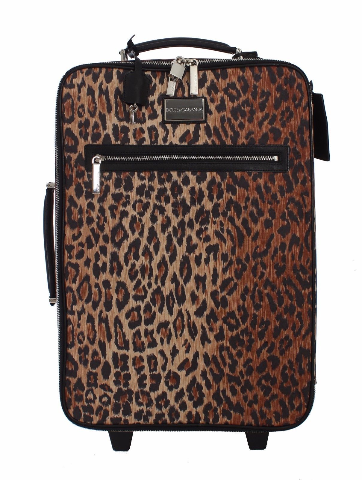 Luggage Bag Leopard Travel Cabin Suitcase Trolley