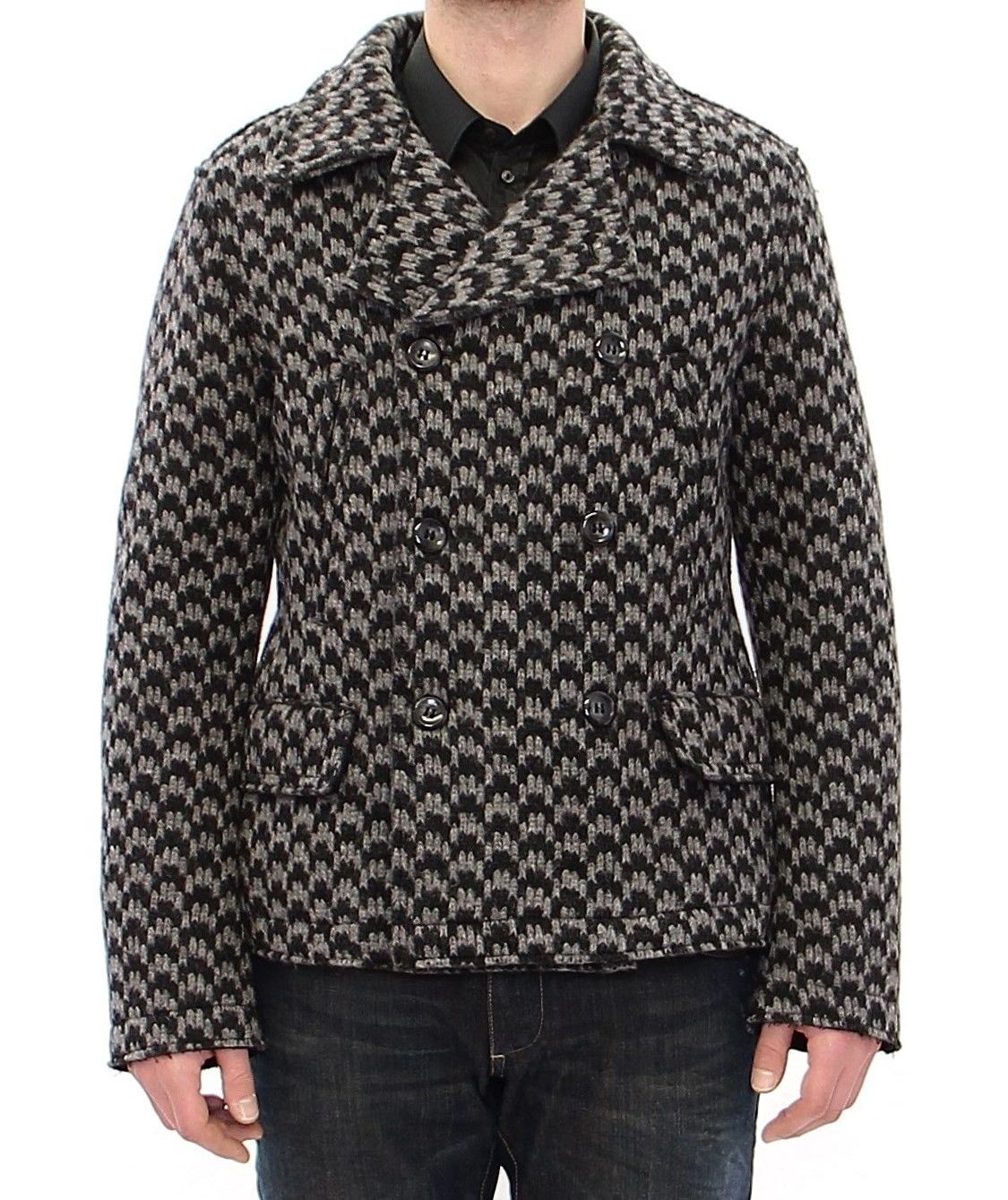 Gray Double Breasted Jacket