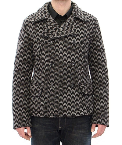 Gray Double Breasted Jacket