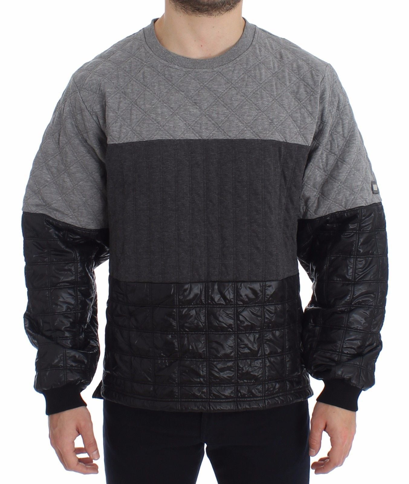Gray Oversize Crew-neck Sweater