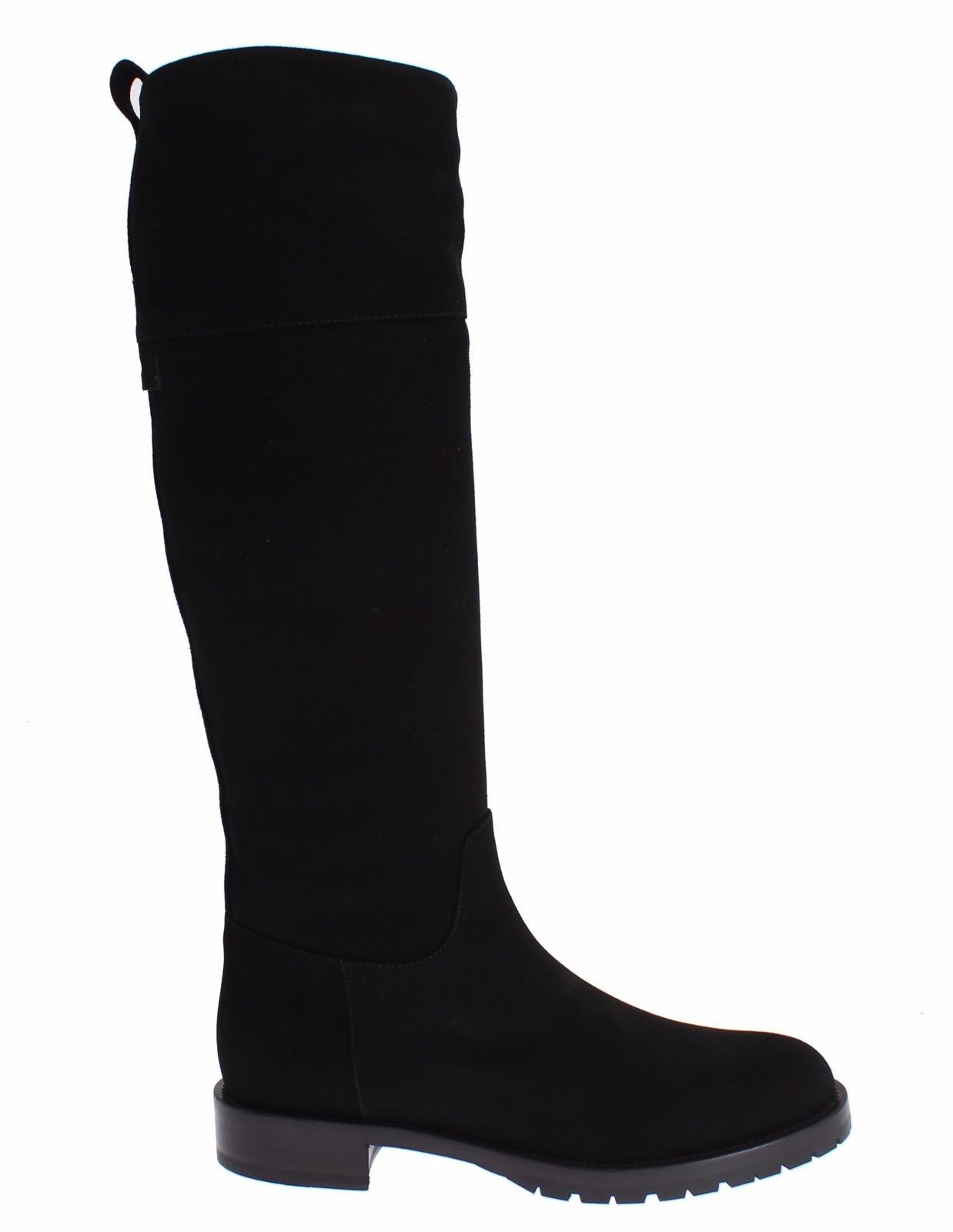 Brown Suede Goatskin Flat Boots