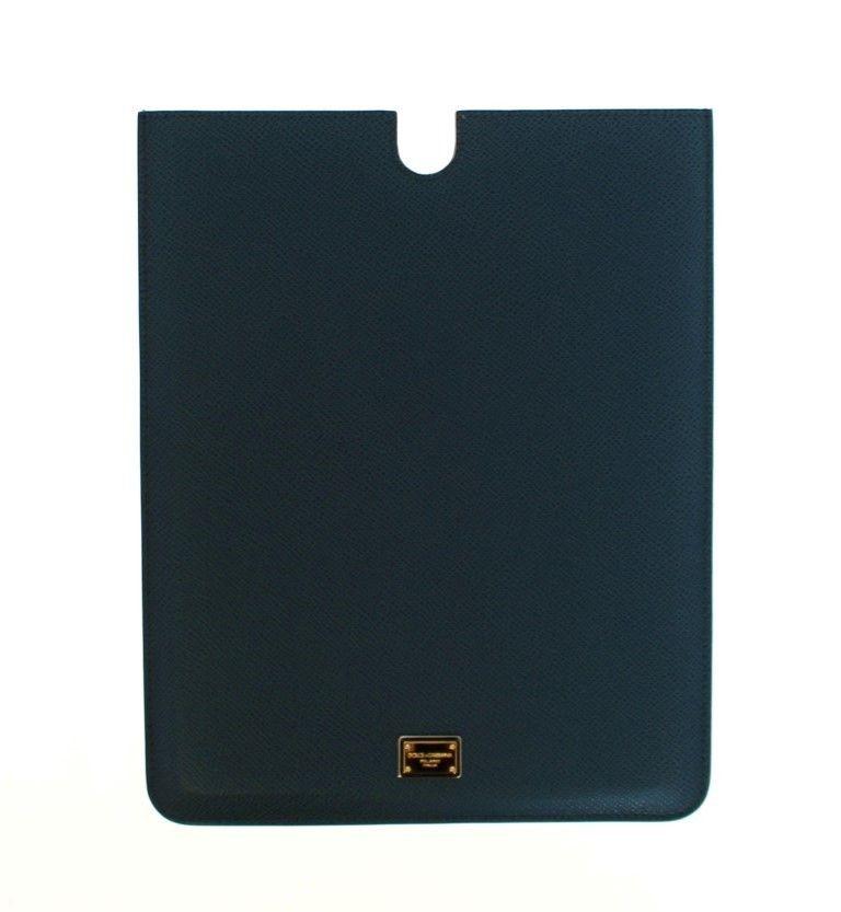 Blue Leather iPAD Tablet eBook Cover Bag