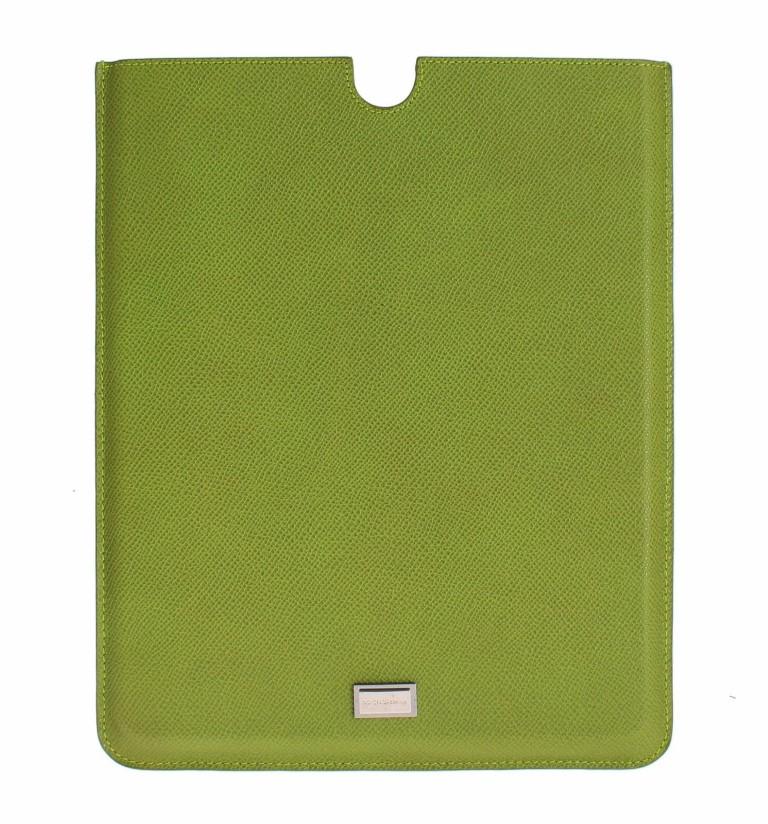 Green Leather iPAD Tablet eBook Cover Bag