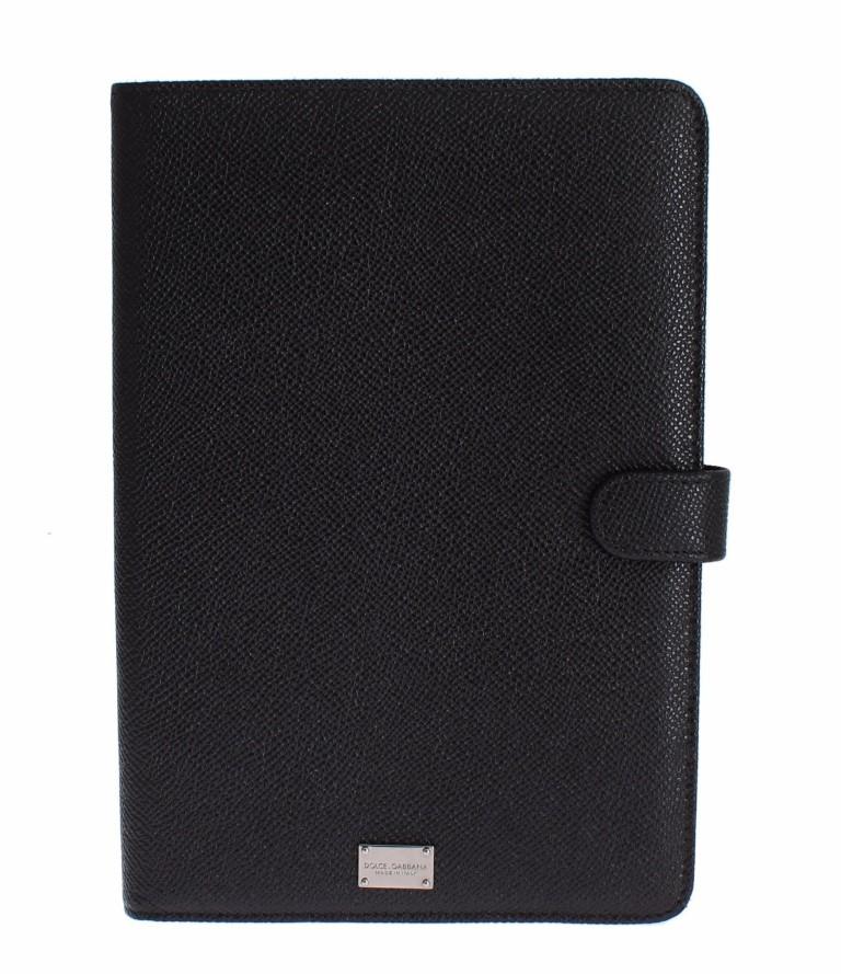 Black Leather Mini Tablet Cover Bag