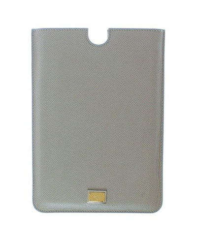Gray Leather iPAD Tablet eBook Cover Bag