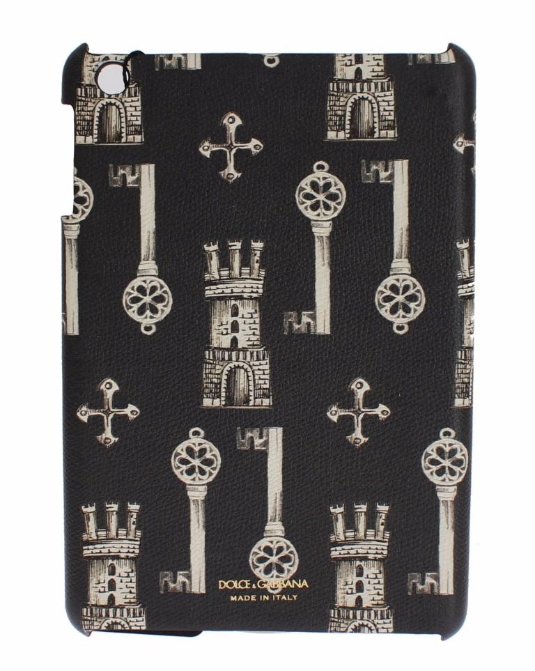 Black Key Knight Print Leather Tablet Ipad Case Cover