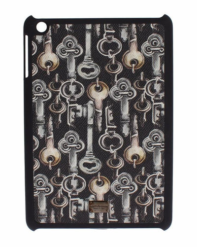 Black Key Print Leather Tablet Ipad Case Cover