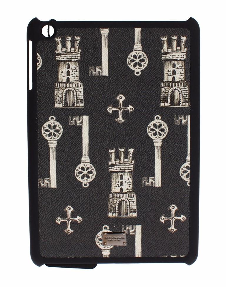 Black Key Knight Print Leather Tablet Ipad Case Cover