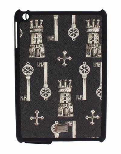 Black Key Knight Print Leather Tablet Ipad Case Cover
