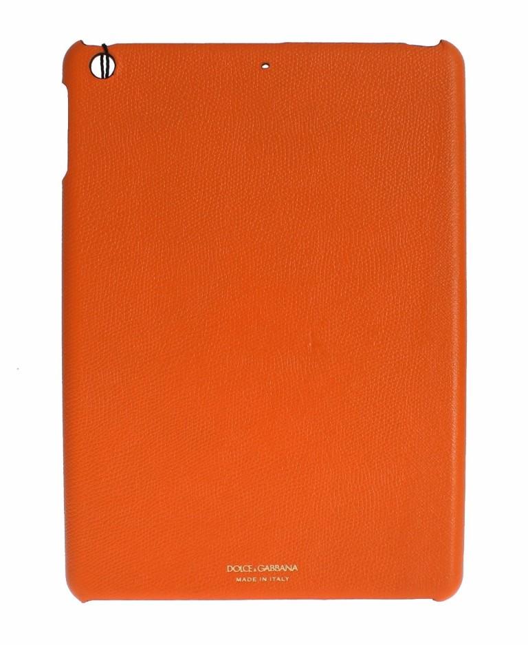 Orange Leather Tablet Ipad Case Cover