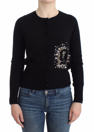 Black twinset cardigan top
