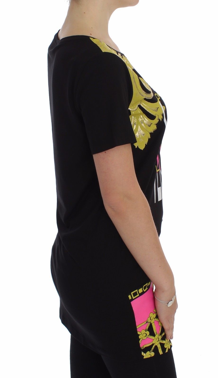 Black Crew-neck Graphic T-shirt