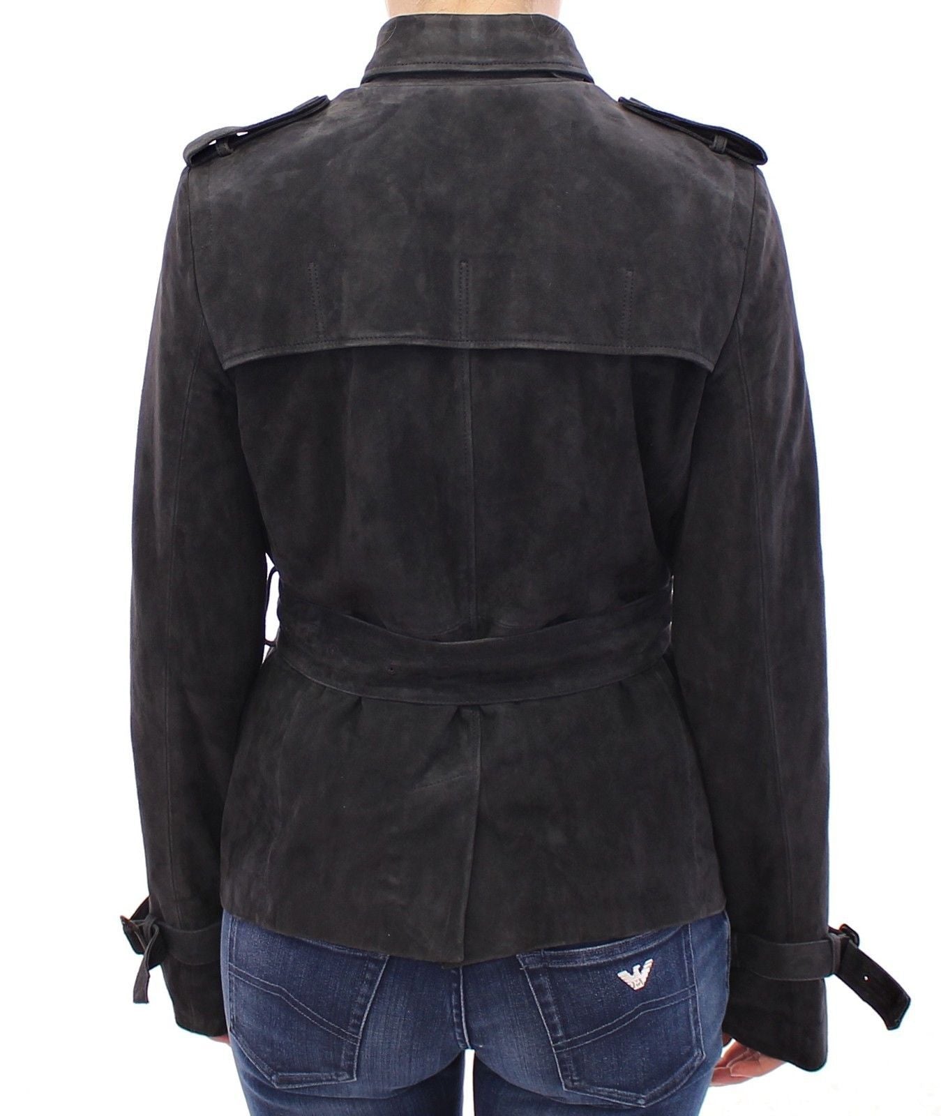 Blue Suede Leather Jacket
