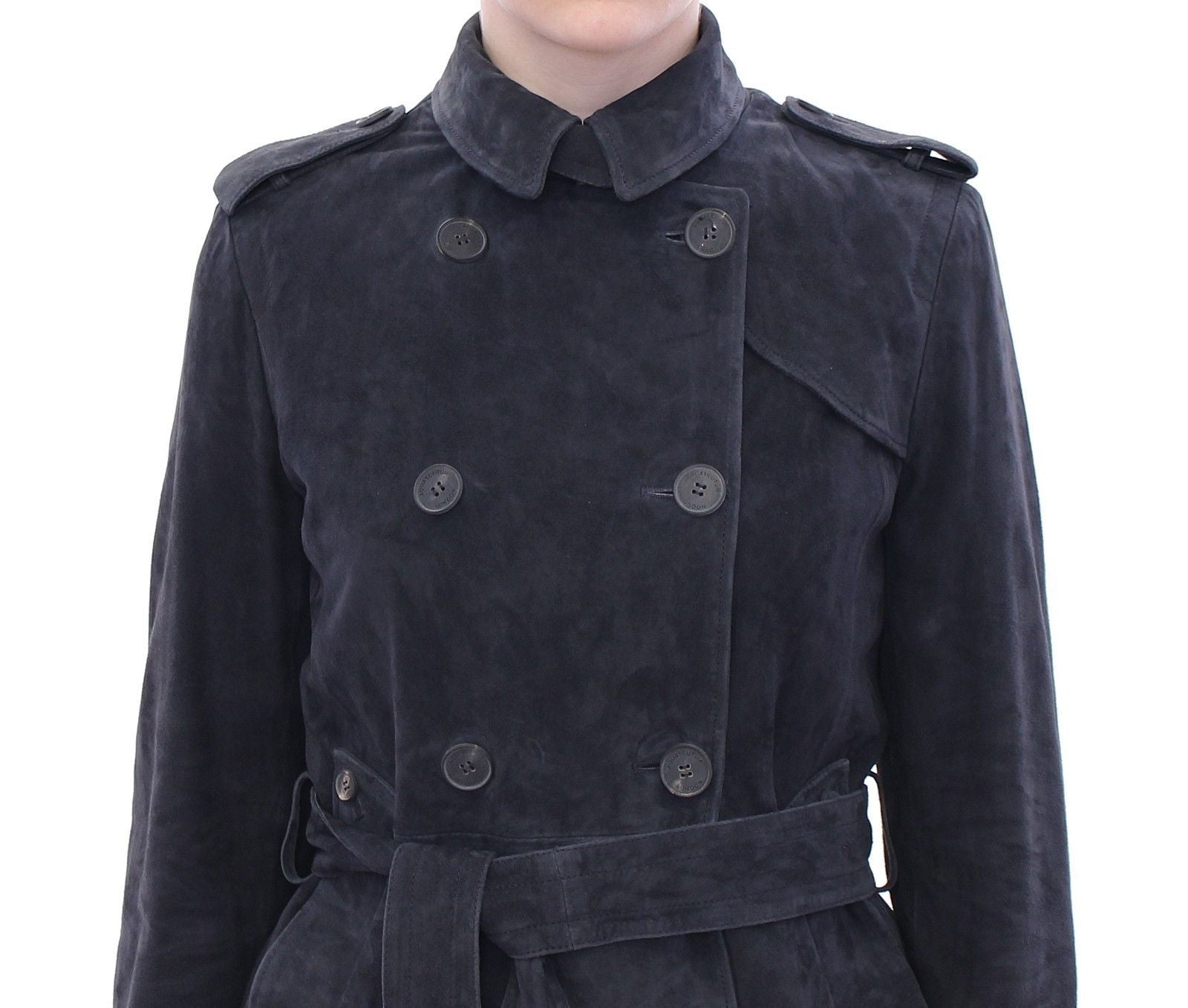 Blue Suede Leather Jacket
