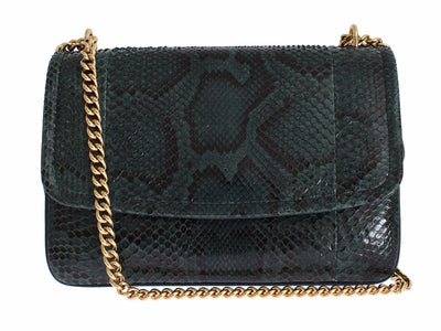 Bag Green Python Skin Leather MARGHERITA Purse