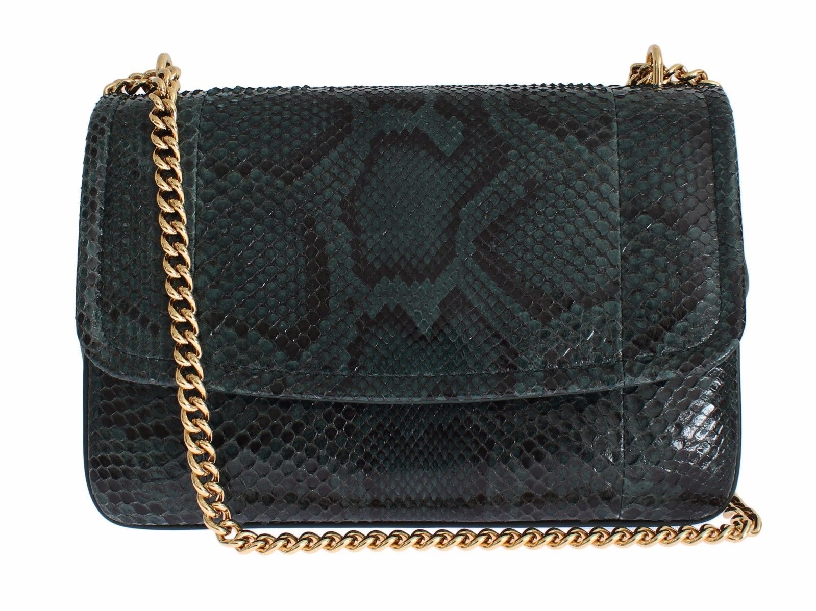 Bag Green Python Skin Leather MARGHERITA Purse