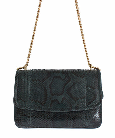 Bag Green Python Skin Leather MARGHERITA Purse