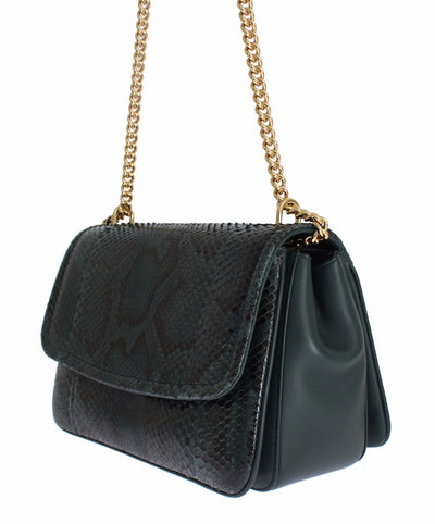 Bag Green Python Skin Leather MARGHERITA Purse