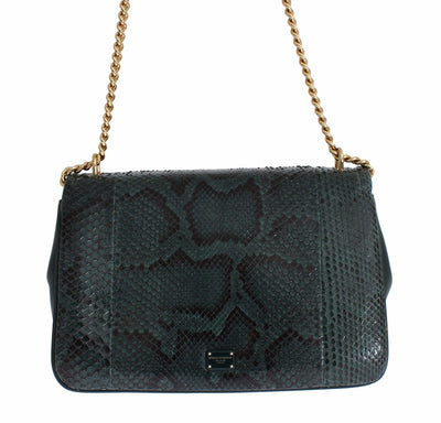 Bag Green Python Skin Leather MARGHERITA Purse