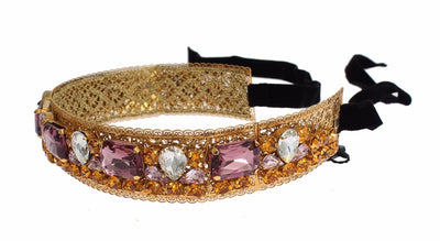 Crown Gold-plated Crystal Sicily GEMME Tiara Headband