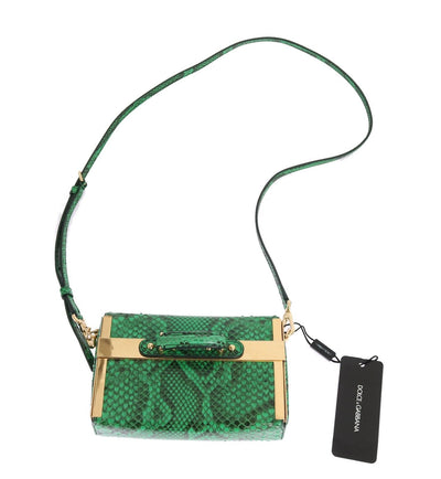 Purse GILDA Green Python Snakeskin Shoulder Handbag