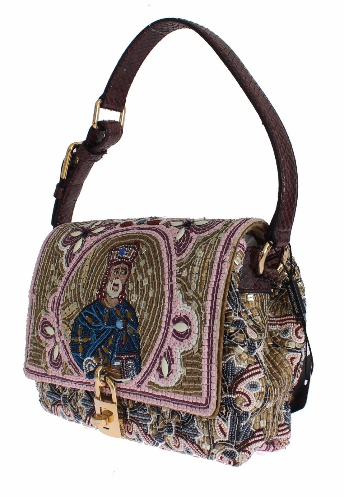 MISS BONITA Knight King Python Hand Shoulder Bag