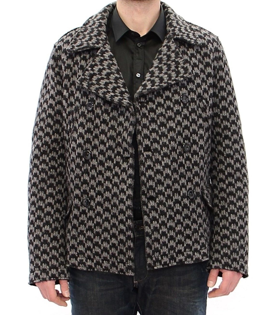 Gray Double Breasted Jacket