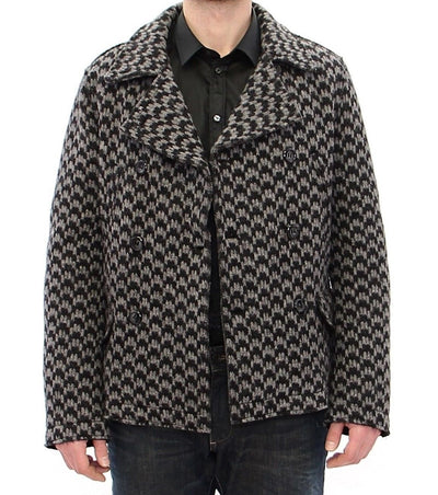 Gray Double Breasted Jacket