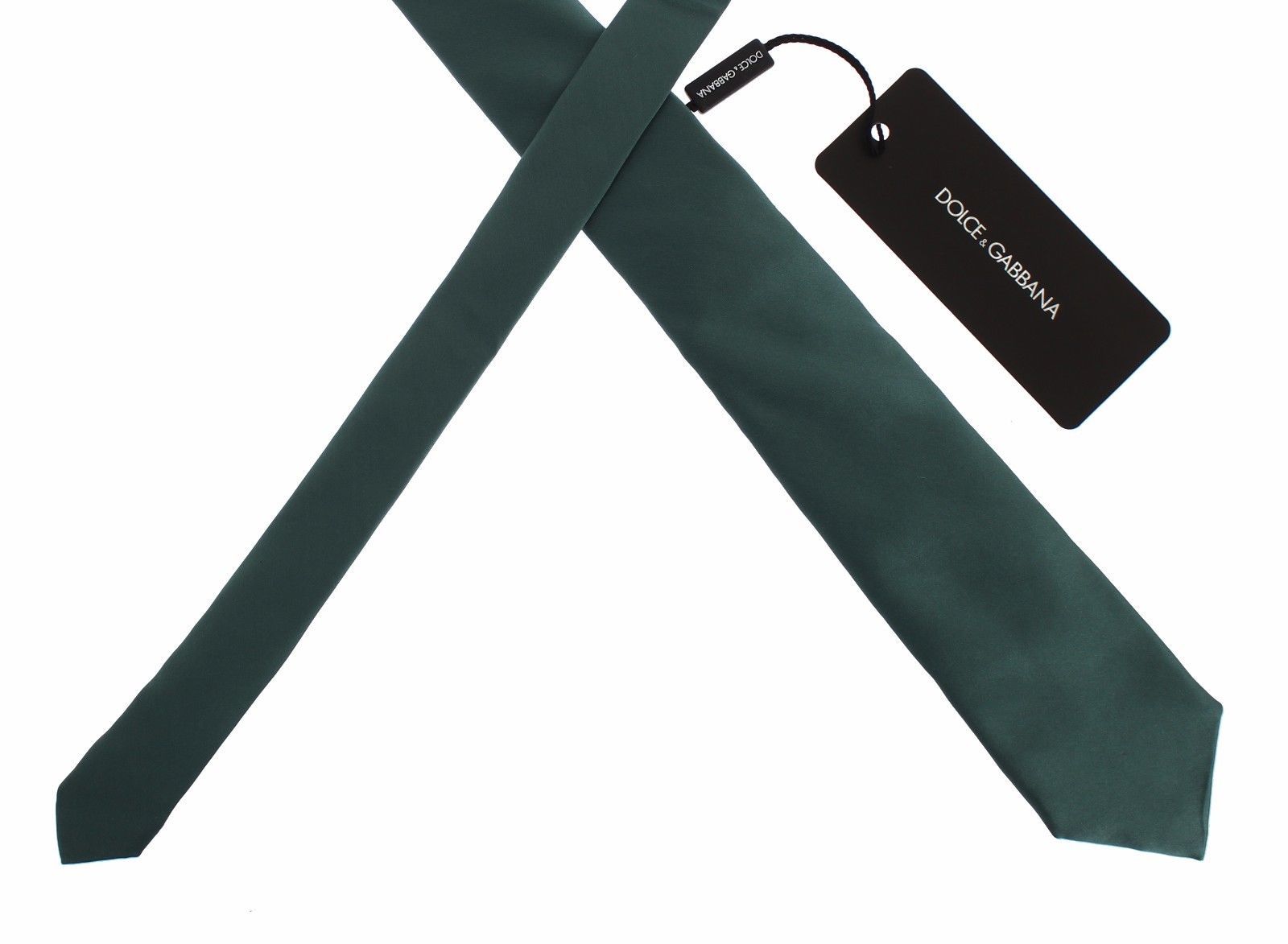 Green Silk Classic Slim Neck Tie