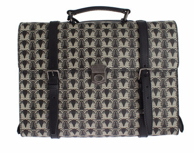 Bag Black Owl Print Leather Backpack