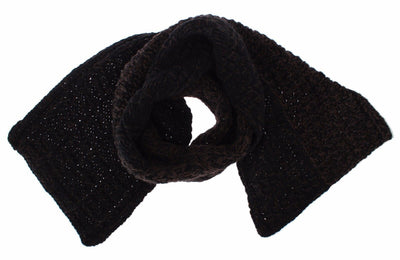 Brown Wool Mens Scarf Wrap