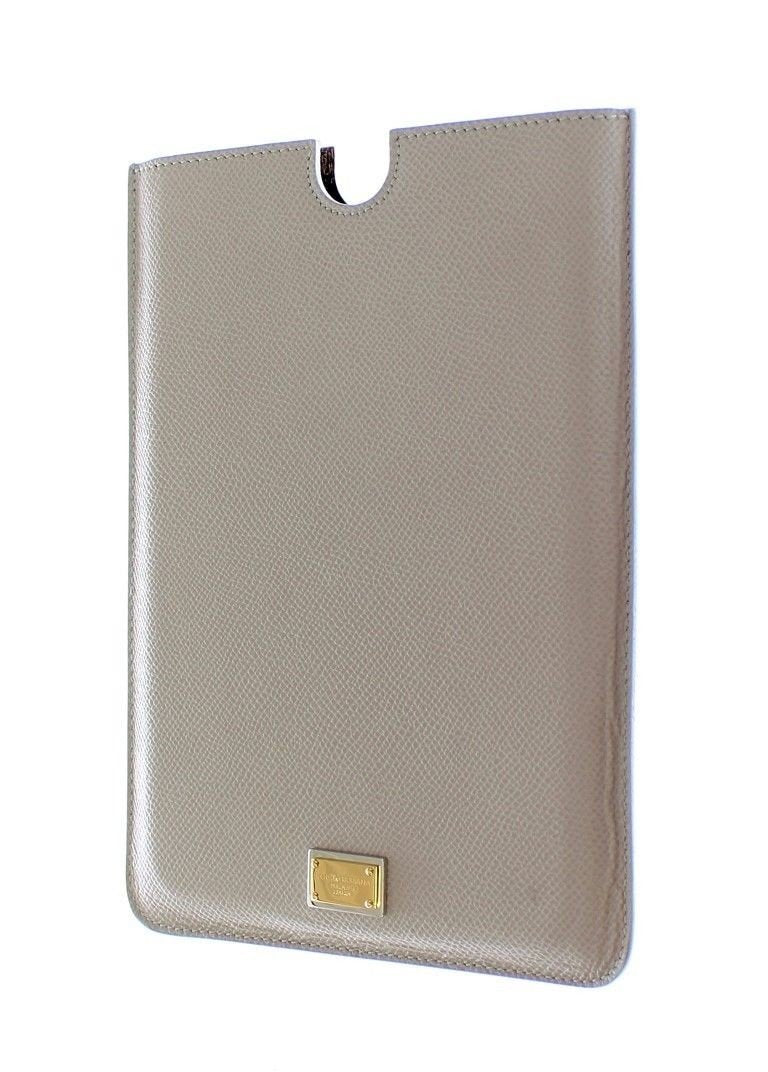 Gray Leather iPAD Tablet eBook Cover Bag
