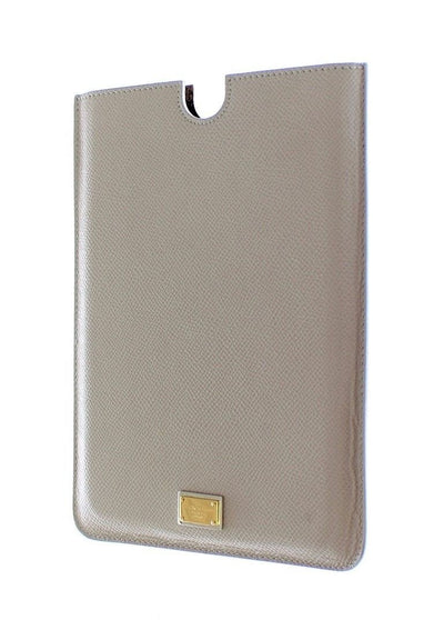 Gray Leather iPAD Tablet eBook Cover Bag