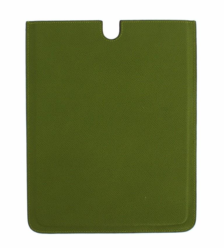 Green Leather P2 Tablet eBook Cover Bag