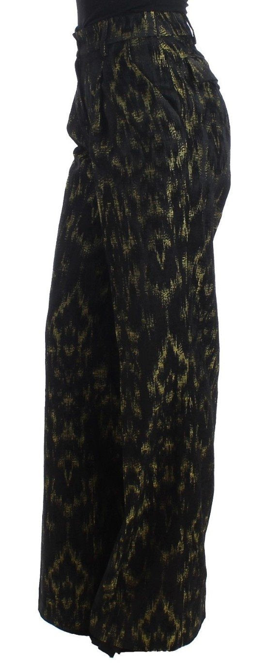 Black wide legs dress pants