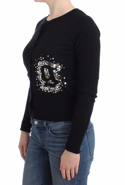 Black twinset cardigan top