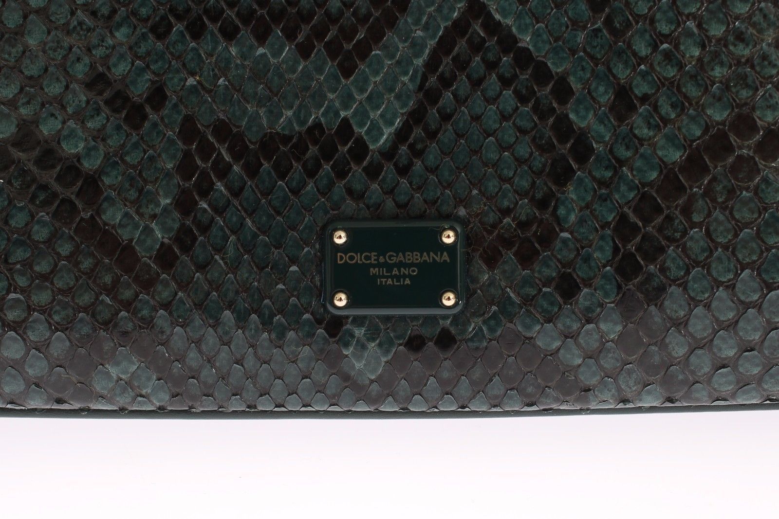 Bag Green Python Skin Leather MARGHERITA Purse