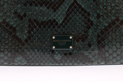 Bag Green Python Skin Leather MARGHERITA Purse