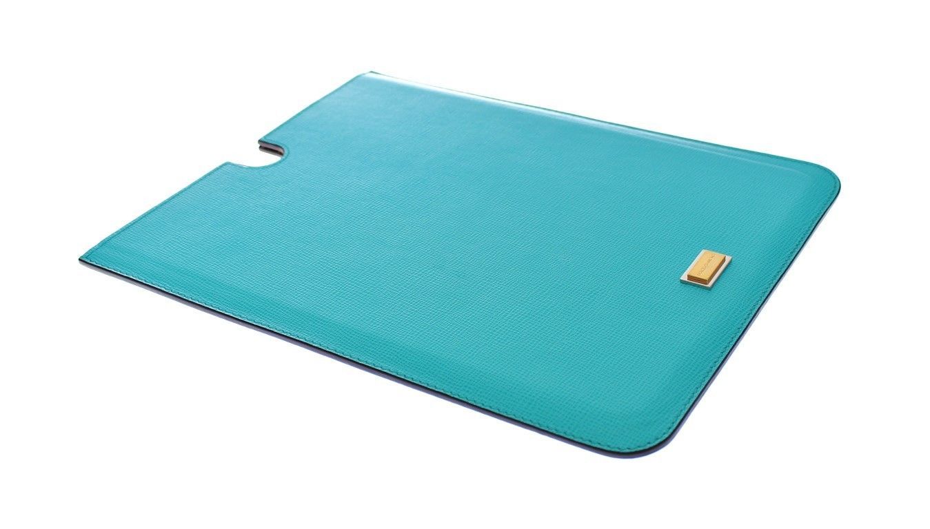 Blue Leather iPAD Tablet eBook Cover