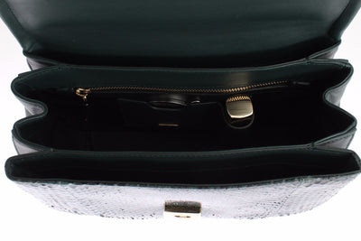 Bag Green Python Skin Leather MARGHERITA Purse