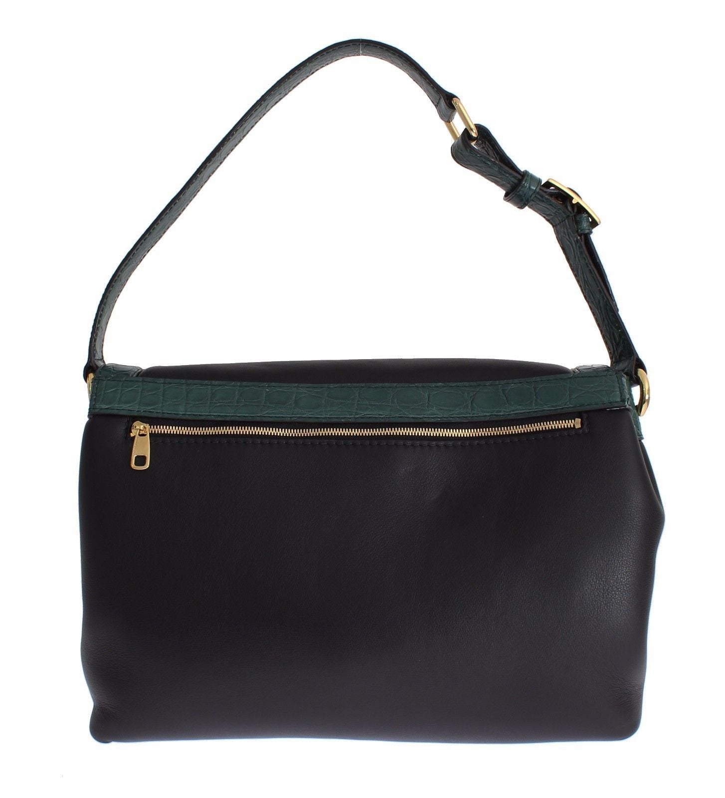 MISS BONITA Green Caiman Leather Hand Shoulder Bag