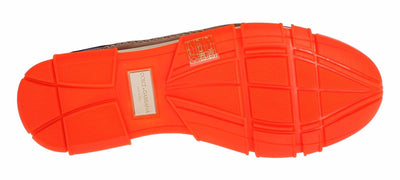 Sneaker Shoes Purple Leather Orange Sport