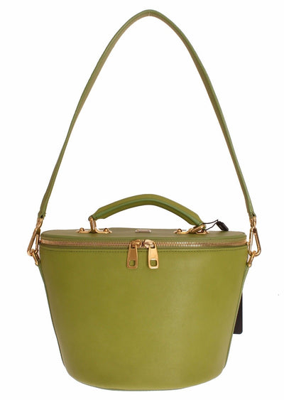 Green Leather Hand Shoulder Satchel Hobo Bag