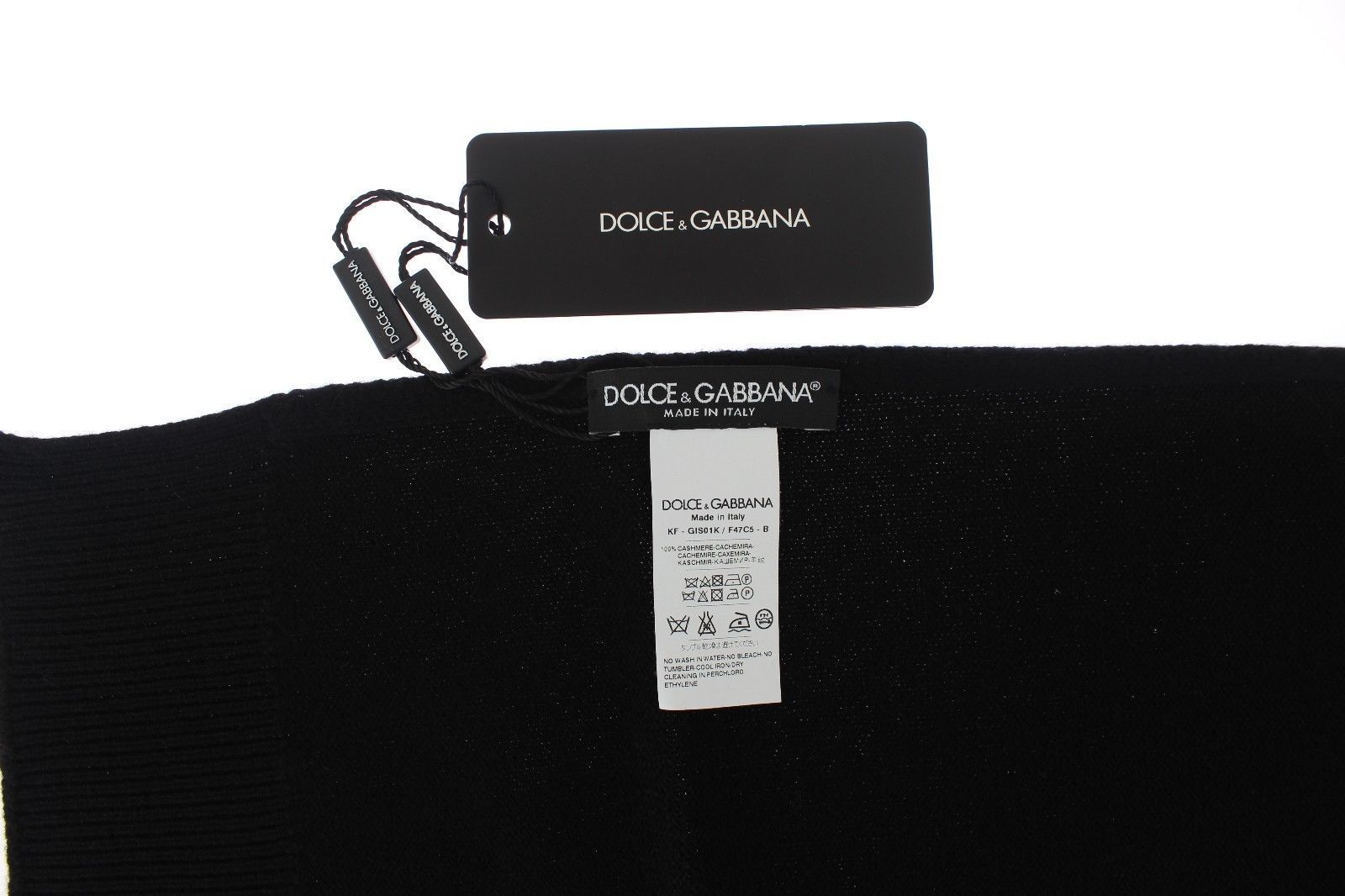 Black Cashmere Mens Scarf