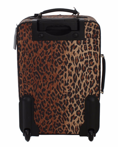 Luggage Bag Leopard Travel Cabin Suitcase Trolley