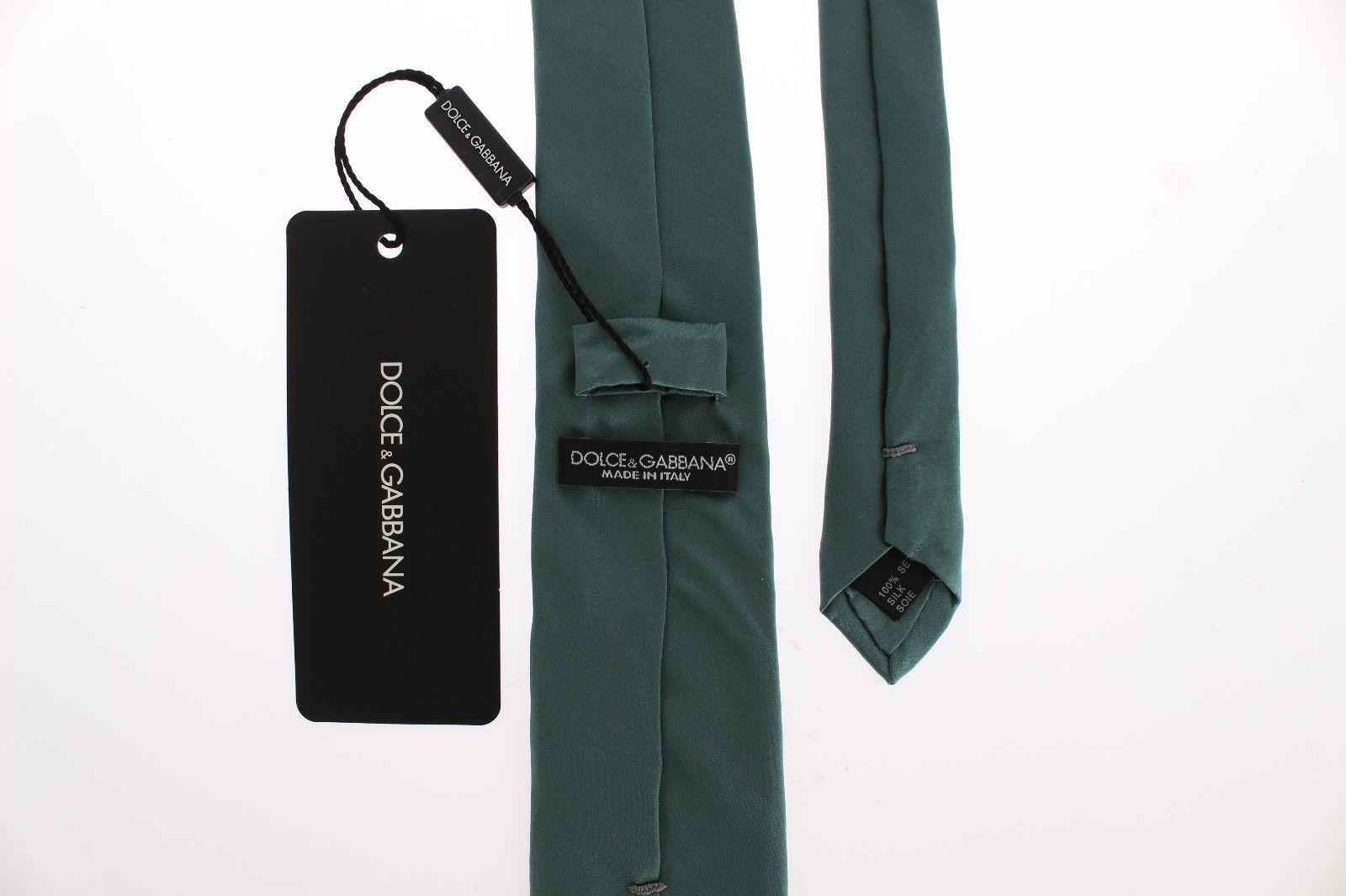 Green Silk Classic Slim Neck Tie